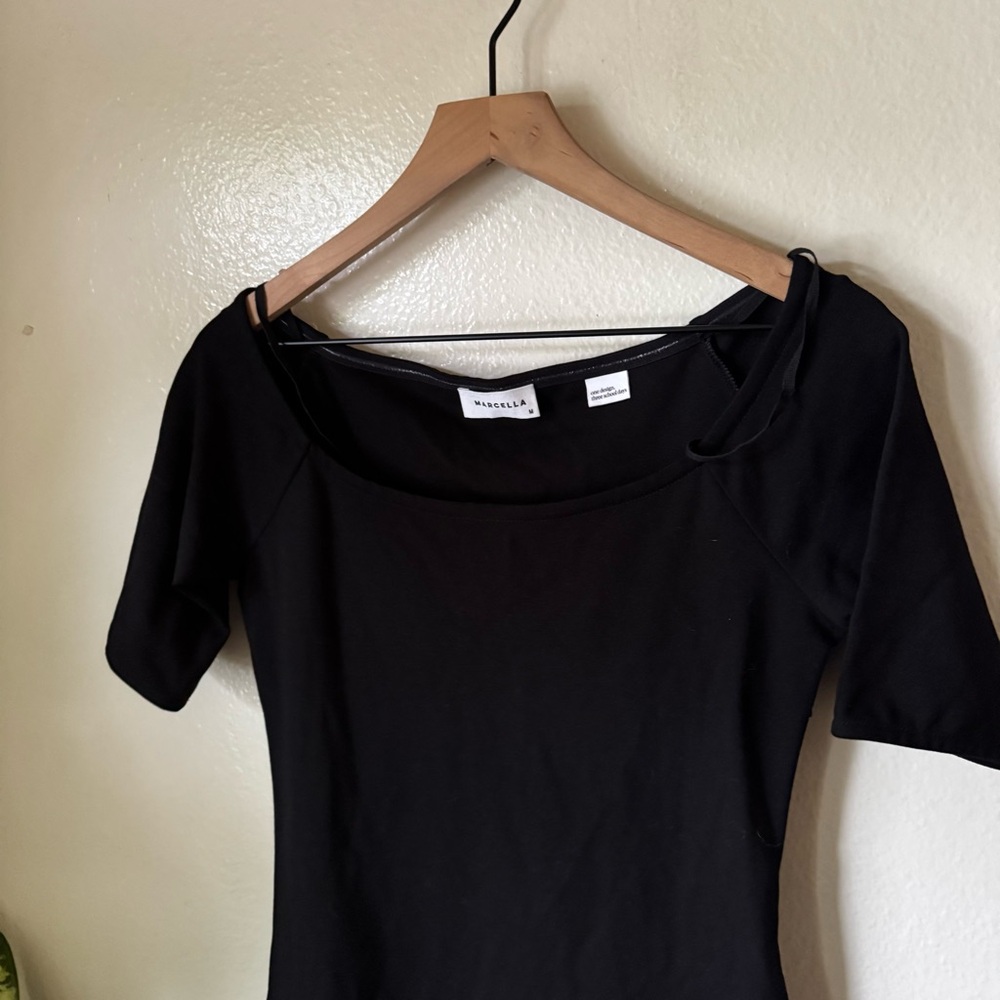 Marcella | Mila European Ponte & Cotton Maxi Dress - Picture 3 of 8